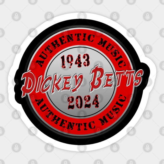 Dickey Betts 1943 2024 Music D1 Sticker by Onlymusicians